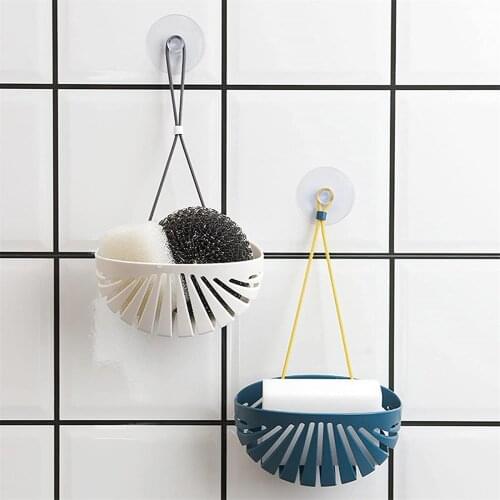 Kitchen Sink Sponge Holder Brackets Hanging Bathroom Organizador Adjustable Strap Sink Organizer Bracket For Sink Countertop