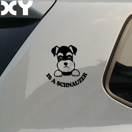 Schnauzer Car Styling Car Accessories Reflective Type Car Stickers Motorcycle Stickers Decals
