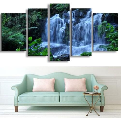 Diy square drill Diamond Painting cross stitch diamond mosaic embroidery canvas home decoration Nature waterfall scene DW995