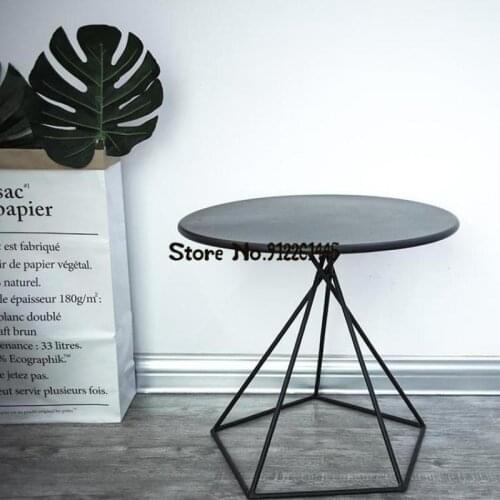 Nordic side table ins light luxury creative coffee table living room minimalist sofa corner table small side table bedroom round