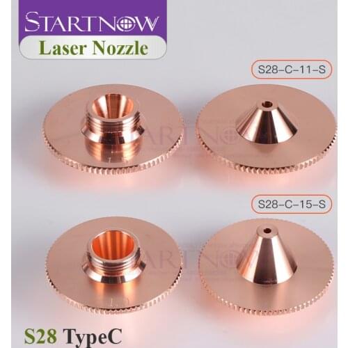 Startnow S28-C HANS Nozzle Laser Bulge Single Layer H11 H15 0.8 3.0 3.5 4.0 For Precitec Fiber Cutting Equipment Head Fitting