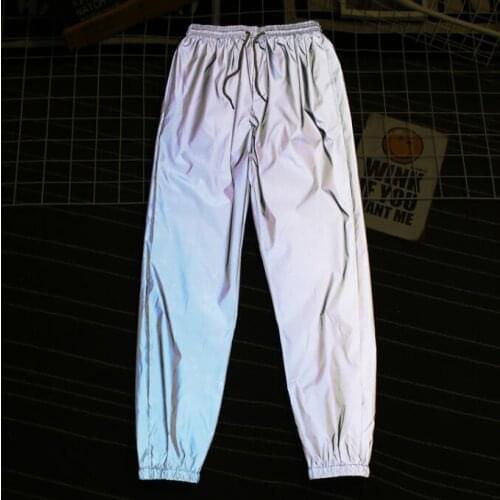 Reflective pants Men Night trouser Pencil