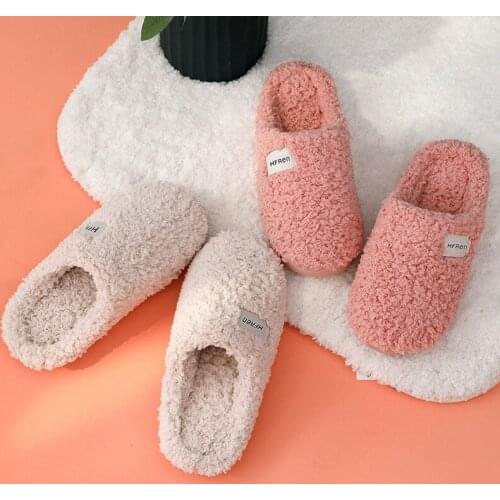 Autumn Winter Women Slippers Soft insole Home Shoes New Men Slippers Bottom Thick Indoor non-slip slide Comfortable footwear