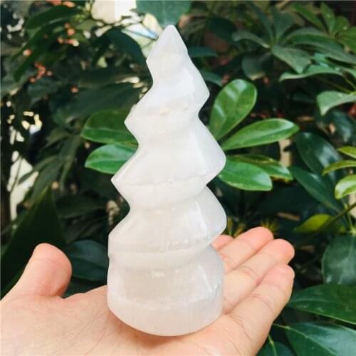 100-150mm selenite gypsum spiral tower gypsum board crystallization point