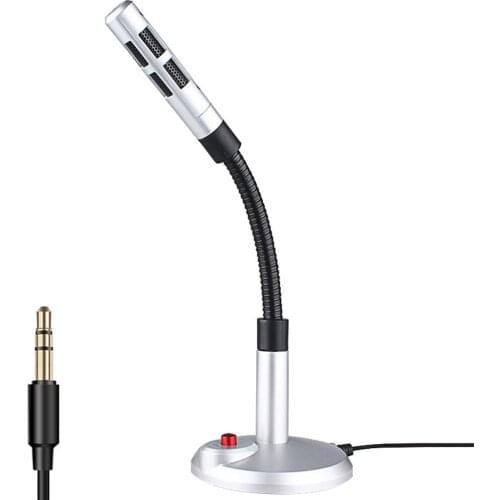 Universal USB 3.5mm Desktop Microphone Voice Recording Office Home Microphone