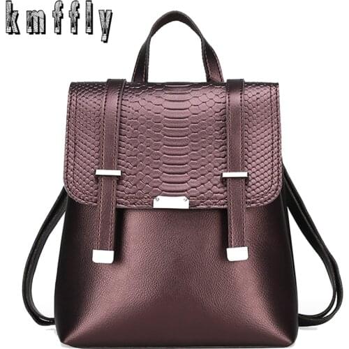 High Quality Leather Backpack Women Large Capacity Travel Backpacks Fashion School Bags for Teenage Girls Mochila Feminina