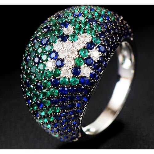 GODKI Monaco Design Luxury Statement Stackable Ring For Women Wedding Cubic Zircon Engagement Dubai Punk Bridal Top Finger Rings