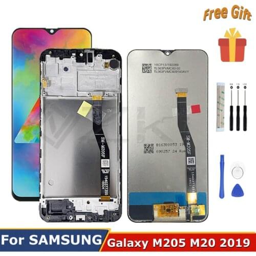 6.3" LCD For Samsung Galaxy M20 M205 M205F SM-M205F/DS LCD Display with Full Touch Screen Digitizer Assembly Replacement Parts