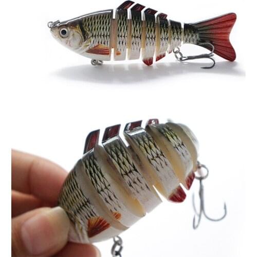 1PCS Fishing Baits Trolling Swim Minnow Wobbler Multi-section Hard Bait100mm18g Artificial Crankbait JerkBait Fishing TackleLure