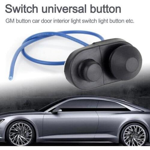 1 Piece Interior Door Light Switch Interior Parts Black Door Color Light Switch Universal Button Door Light Switch
