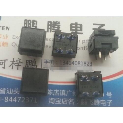 1PCS Japan FUJISOKU square touch switch 12.5*12.5*9.8 straight plug 4-pin button micro-motion DP1-100