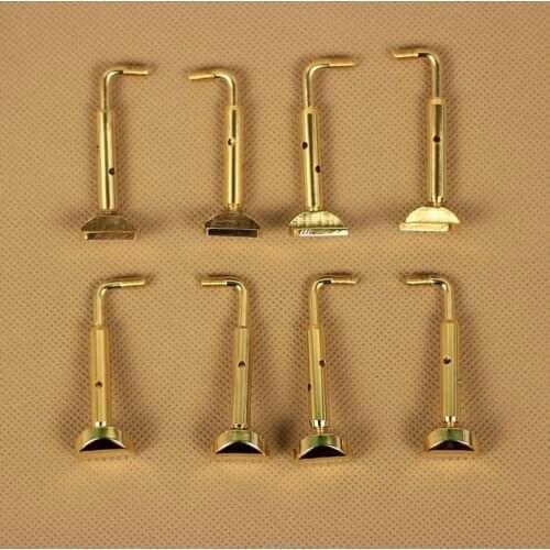 10 Pairs hook style 4/4 Violin Fiddle golden Chin Rest Clamp parts accessories