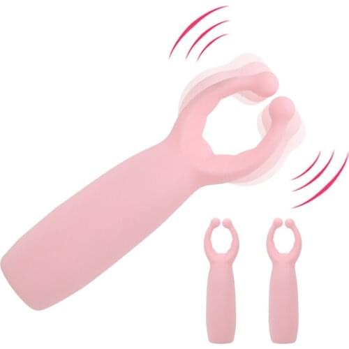 OLO 10 Speeds Nipple Clamp Vibrator Silicone Sex Toy for Women Rabbit Vibrator Clitoris Stimulation Massager Female Masturbation