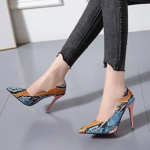 2021 Sexy High Heels Patent Leather Shoes Woman Pumps Ladies Shoes Stiletto Pointed Women
