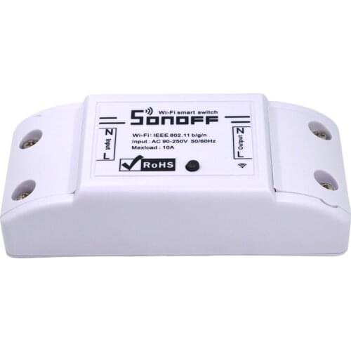 5pcs Sonoff Basic Wireless Wifi Switch For Smart Home Automation Relay Module 10A 220V With IOS Android Remote Controller