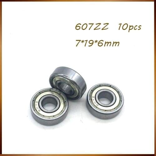 607ZZ Bearing ABEC 10PCS 7x19x6 MM Miniature 607Z Ball Bearings 607 ZZ EMQ Z3 V3