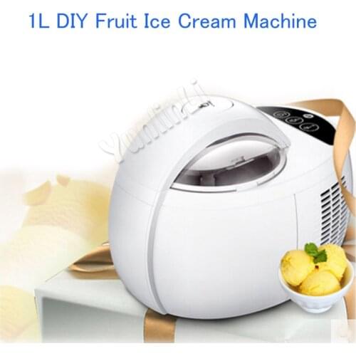 1L DIY Fruit Ice Cream Machine Household Ice Cream Maker Automatic Fruit Ice Cream Machine 110W ICM-1000A