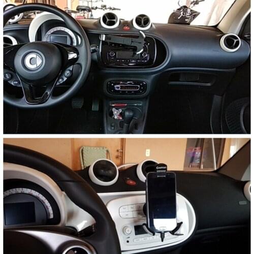 Car Mobile Phone Holder for Mercedes New Smart 453 Forfour Fortwo Provides Car Navigation Charging Support