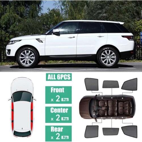 Side Windows Magnetic Sun Shade UV Protection Ray Blocking Mesh Visor Fit For Land Rover Range Rover Sport 2016-2019