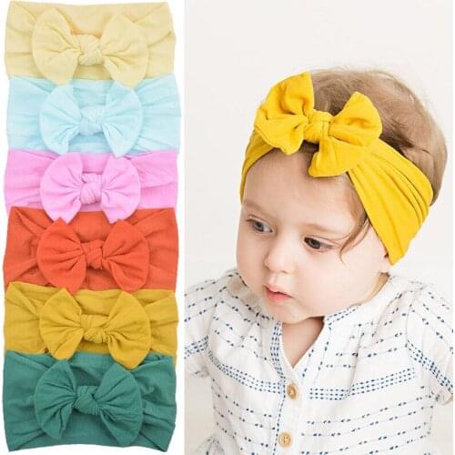 Brand New Newborn Toddler Baby Girls Head Wrap Rabbit Big Bow Knot Turban Headband Hair Accessories Baby Gifts for 0-2Y Dropship