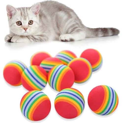 Colorful EVA Cat Toy Ball Interactive Cat Scratcher Toy Pet Ball Toys for Cat Sefl-Playing Teeth Grinding Funny Kitten Supplies