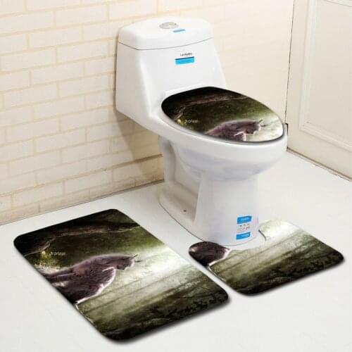 Cat leopard animal pattern Bathroom For bathroom mat in the bathroom mats in the bathroom set Bath mats Bath mat Toilet mat Rug