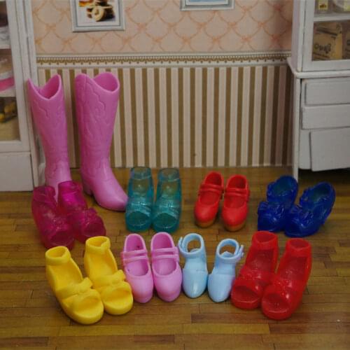 Licca Doll Shoes Fashion Female Doll Boots Shoes Dolls Accessories Doll Long Knees Boots Colorful Boots Doll Shoes
