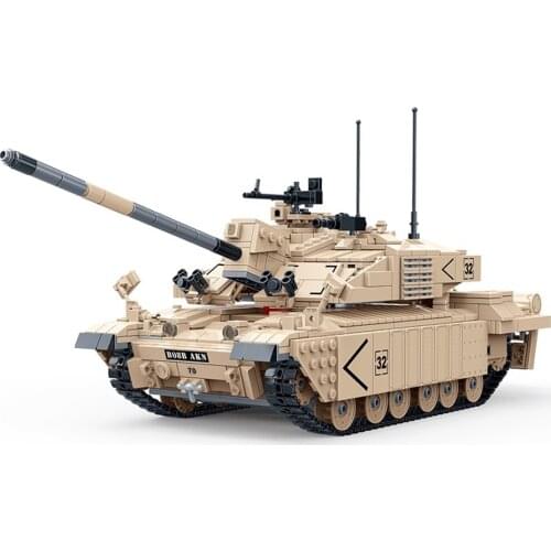 MEOA New Military Bricks Series 1467pcs Challenger 2 Main Battle Tank Building Blocks Educational Toys Boy Toys Party Favors