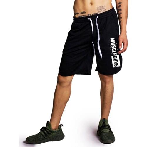 Muscleguys Summer Fitness Gyms Shorts Men Workout Sweat Short Pants Cotton Sportswear Man casual bodybuilding Shorts
