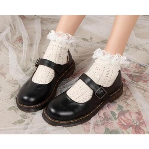 Women Girls Lace Ruffle Frilly Ankle Socks Harajuku Lovely Cute Vintage Retro Floral Lady Princess socks B730
