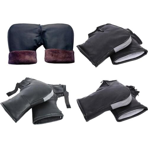 New Thick Warm Motorcycle Cycling Riding Handle Gloves Waterproof Windproof Winter Black Warm Handlebar Muffs Warmers