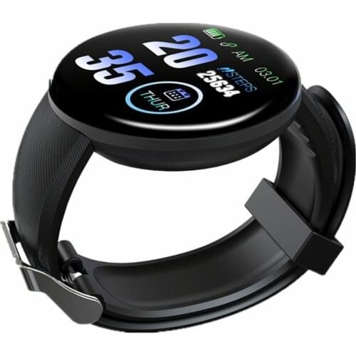 New Fashion D18 Mens Smart Bracelet Heart Rate Blood Pressure Monitor Wristband Fitness Tracker Waterproof Smart Bracelet