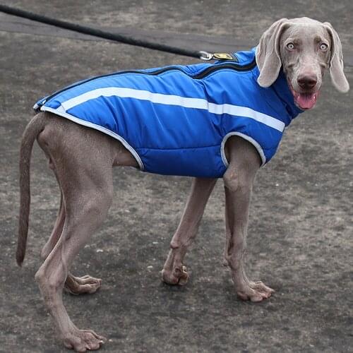 Autumn Winter Dog Vest Jacket Coat Windproof Warm Pet Dog Clothes For Medium Large Dogs Reflective Clothing 4 Colors