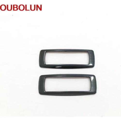 OUBOLUN Stainless Steel For Skoda Karoq 2017 2018 Europe Version Car Rear Reading Decorative Strips Trim Cover Car Styling 2pcs