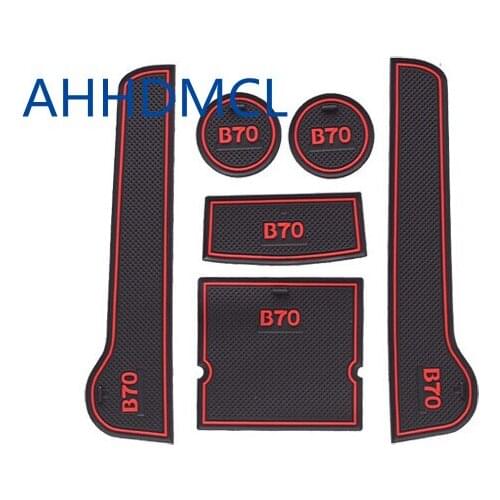 Car Door Groove Mat Gate Slot Cup Armrest Storage Pad Mat For Besturn B70 2006 2007 2008 2009 2010 2011 2012