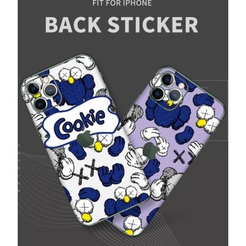 A full set of Sesame Street mobile phone stickers Simple back stickers 3M waterproof mobile phone 6/7/8/8plus/x/xs max/11/11pro