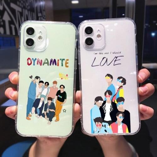 ZUIDID Fashion Dynamite Clear Phone Case For iPhone XS Max 12 11 Pro Max XR SE20 7 8 6Plus Korean Kpop Soft Silicone Cover Shell