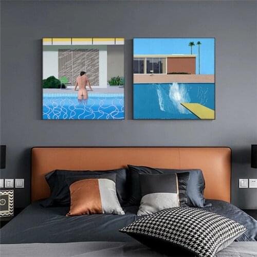 David Hockney Modern Minimalist Art Poster Print HD Painting on Canvas Used for Room Aesthetics Home Decoration Wall Art Picture