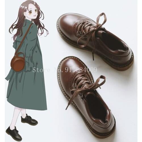Vintage Oxford Shoes For Women Pu Leather Flat Heel Shoes Woman British Style Brogues Flats Retro Brown Black chaussures femme