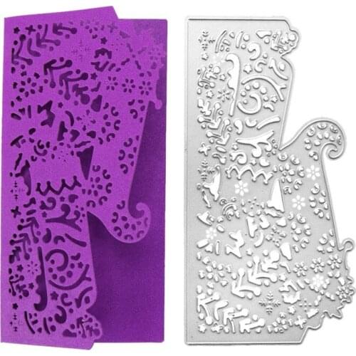 Hollowed Snowflakes Pattern Metal Cutting Dies Stencils Hollowed Frame Die Cuts For Card Making Scrapbooking Decor. New 2019