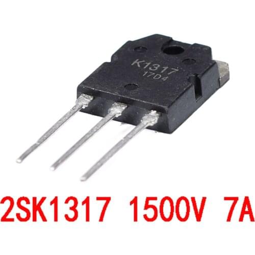 1PCS New K1317 2SK1317 MOS Field Effect Tube Transistor 1500V 7A N-Channel TO-247