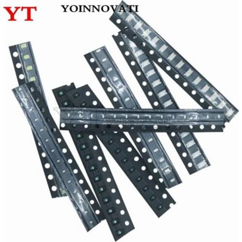 100pcs 0402 0603 0805 1206 1210 SMD LED Red Yellow Green White Blue Light Emitting Diode Clear LED Light Diode Set