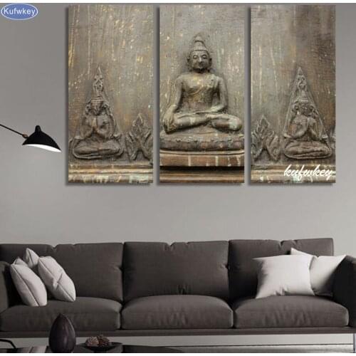 3pcs/set,buddha religions Decorative Picture,DIY Diamond Embroidery,diamond mosaic,diamond painting cross stitch decor gifts