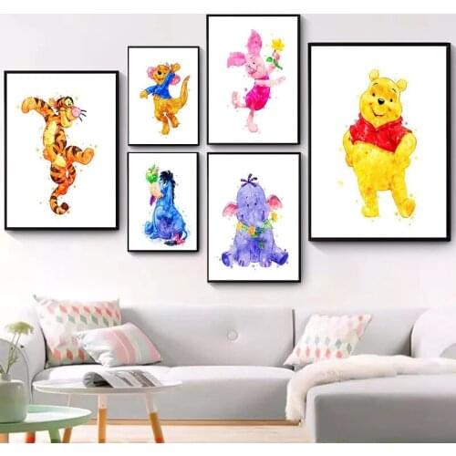 5D Diamond Painting Disney Winnie The Pooh and Tigger Square/Round Embroidery Cross Stitch Kits Mosaic DIY Home Decoration Gift