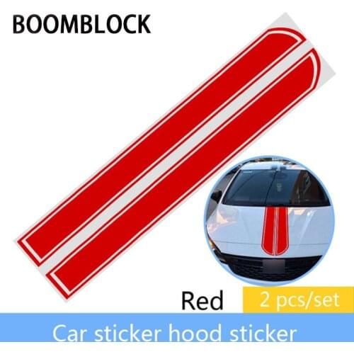 BOOMBLOCK 1Set Car Styling Front Cover Decal Stickers For Saab Chevrolet Cruze VW Passat B5 B6 B7 Toyota Corolla 2008 RAV4