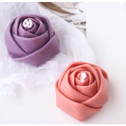 Flower Bud Candle Wax Melt Mold Mousse Cake Ice Chocolate Soap Silicone Mold Resin Epoxy Decorations Crafts Mould