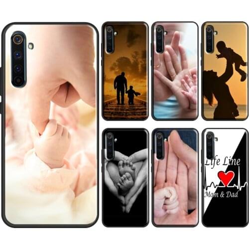 Mom Dad Baby Family Case For OPPO Realme 6 7 8 Pro Q3 C3 C11 C15 GT Back Cover For OnePlus 9 Pro 8 7T 8T Nord