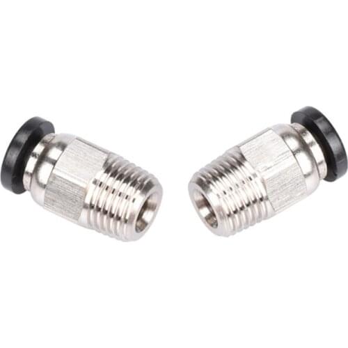 3D Printer Parts V6 Pneumatic Quick Connector Fitting PC4 01 M10 for 1.75mm PTFE Tube Bowden Extruder Hotend J-Head