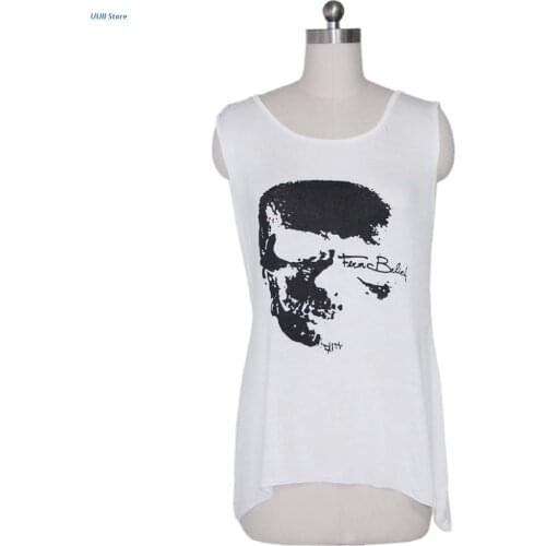 Gothic Skull Backless T Shirt Tank Vest Summer Punk Rock Singlet Tassel Blouse