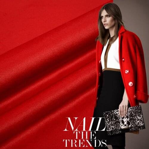 Cashmere Wool Material Design Fabric Double-Side Cashmere Wool Fabric for DIY Overcoat Scarf Winter Clothing